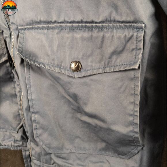 Empyre Y2K Bomber Jacket Blue Cotton Canvas Long Sleeve Hooded Full-Zip Men's S - Picture 9 of 15